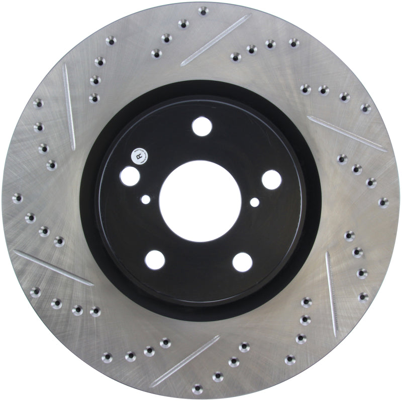 Rotor ranurado y perforado delantero derecho StopTech 5/93-98 Toyota Supra Turbo
