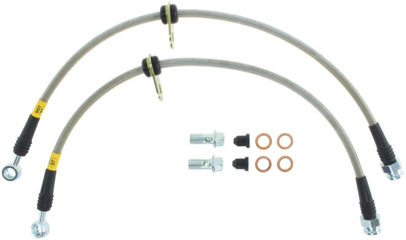 Líneas de freno delanteras de acero inoxidable StopTech 06-14 Honda Ridgeline