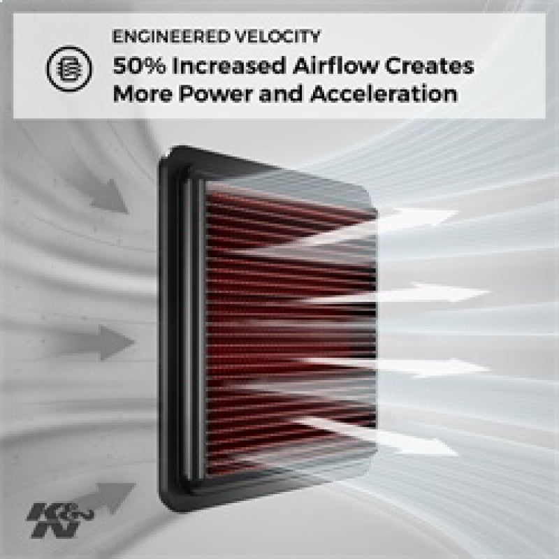 K&N 11 Honda CR - Z 1.5L - L4 Drop In Air Filter - BattleBorn SpeedShop