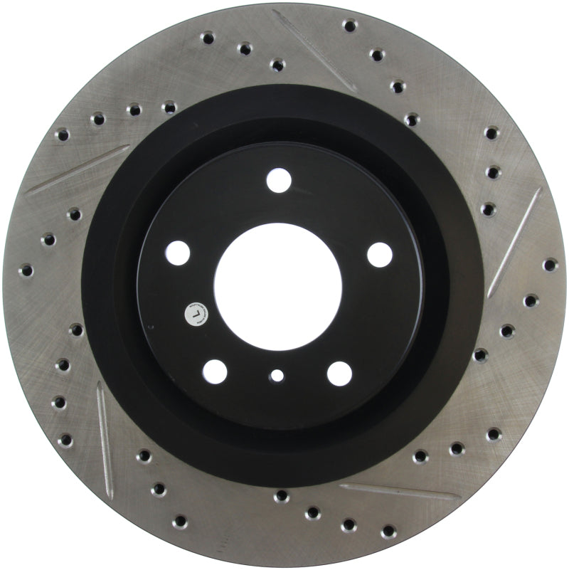 Rotor delantero izquierdo ranurado y perforado StopTech 06-07 350Z / 05-07 G35 exp Sport/ 06-07 G35X SportStop