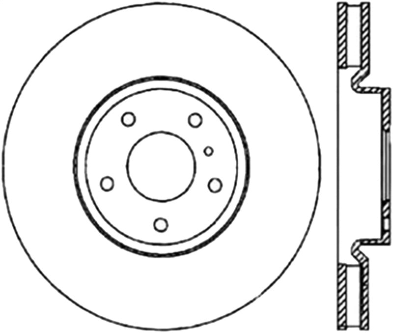 Rotor de freno deportivo ranurado y perforado StopTech