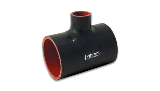Vibrant Silicone T - Hose Coupler Hose ID 2.50in Overall Length 4in Branch ID 1in - BattleBorn SpeedShop
