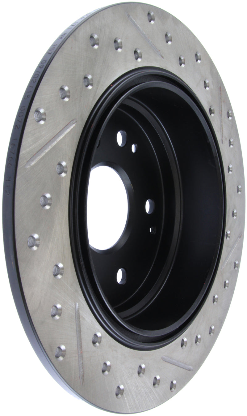 Rotor trasero derecho ranurado y perforado StopTech 04-08 Acura TL / 03-09 Honda Element