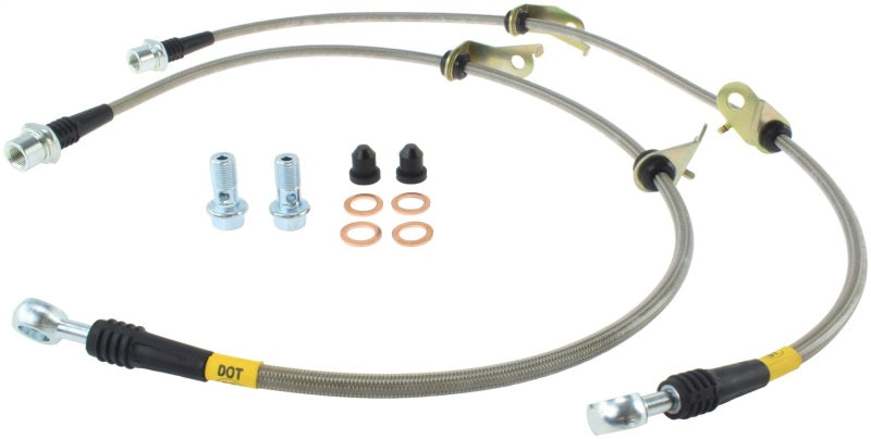 Conductos de freno delanteros de acero inoxidable StopTech 11-17 Lexus CT200h
