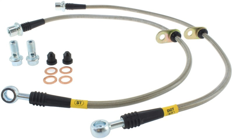 Conductos de freno delanteros de acero inoxidable StopTech 00-05 Celica GT y GT-S/05-08 Scion tC