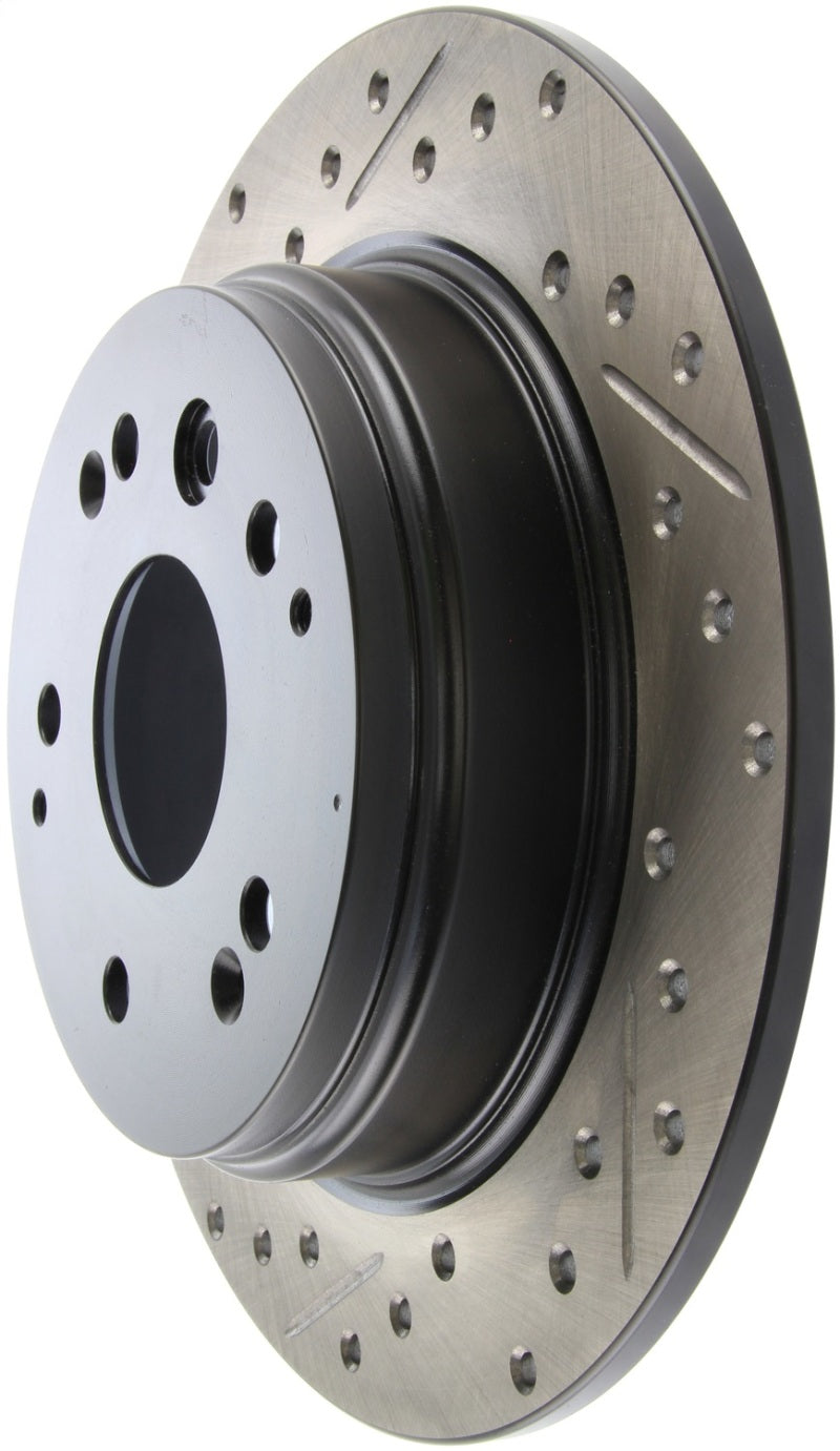 Rotor trasero derecho ranurado y perforado StopTech 04-08 Acura TL / 03-09 Honda Element