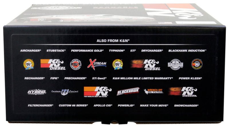 K&N Custom Round Filter 5 - 1/8in FLG / 11in Dia / 4 - 3/4in H w/VENT - BattleBorn SpeedShop
