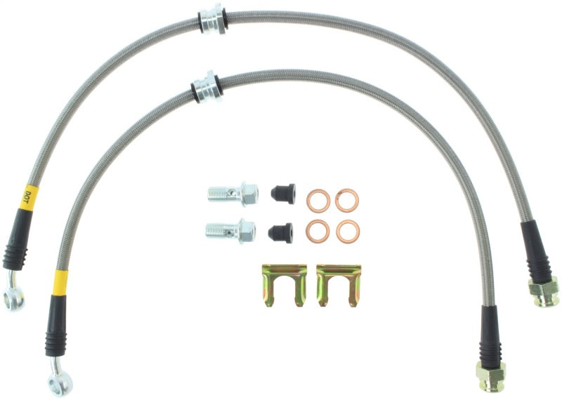 Conductos de freno traseros de acero inoxidable StopTech 04-07 STi