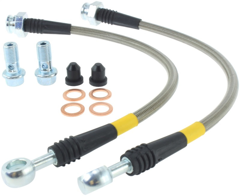 Líneas de freno traseras de acero inoxidable StopTech 89-98 Nissan 240SX (actualización OE)
