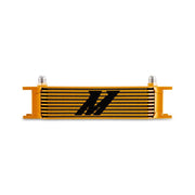 Mishimoto Universal - 8AN 10 Row Oil Cooler - Gold - BattleBorn SpeedShop