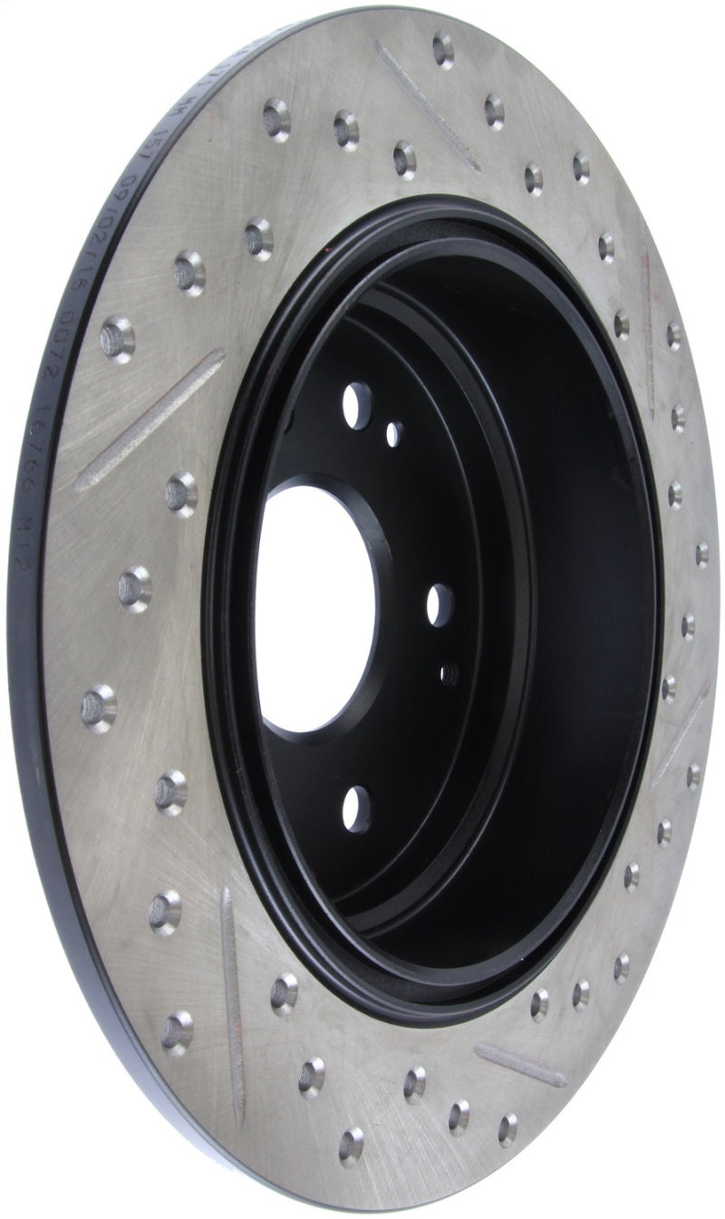 Rotor trasero derecho ranurado y perforado StopTech 04-08 Acura TL / 03-09 Honda Element