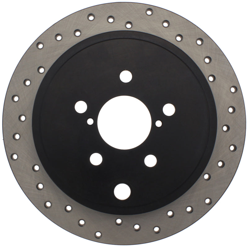 Rotor trasero izquierdo perforado StopTech WRX 08-10