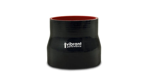 Vibrant 4 Ply Reducer Coupling 1in x 1.25in x 3in Long (BLACK) - BattleBorn SpeedShop