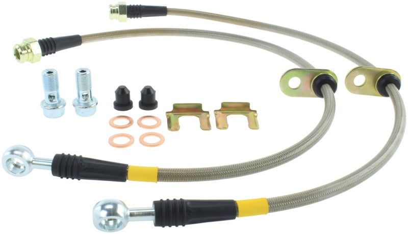 Conductos de freno delanteros de acero inoxidable StopTech WRX y STi 08-09