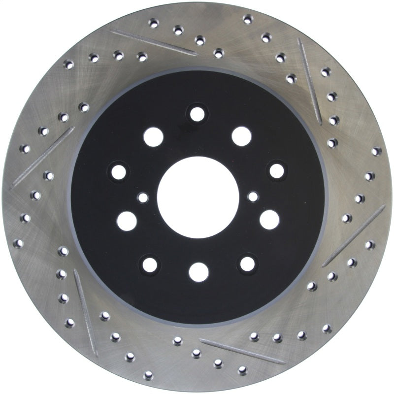 Rotor trasero izquierdo ranurado y perforado StopTech 5/93-98 Toyota Supra