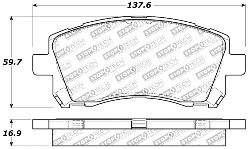 Pastillas de freno delanteras StopTech Performance WRX 02-03