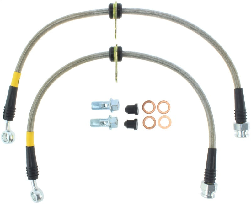Conductos de freno delanteros de acero inoxidable StopTech 97-01 Honda Prelude