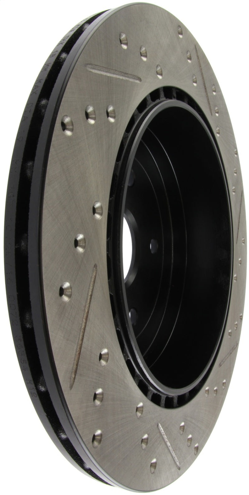 Rotor de freno deportivo ranurado y perforado StopTech 08+ Subaru STI (no compatible con modelos 05-07)