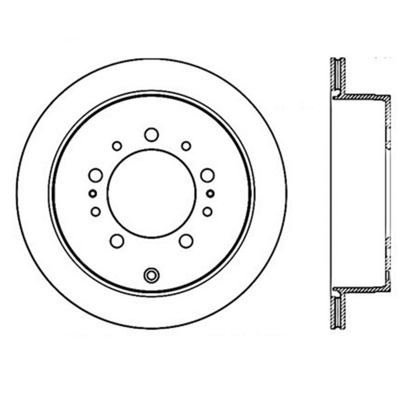 Rotor de freno deportivo ranurado y perforado StopTech
