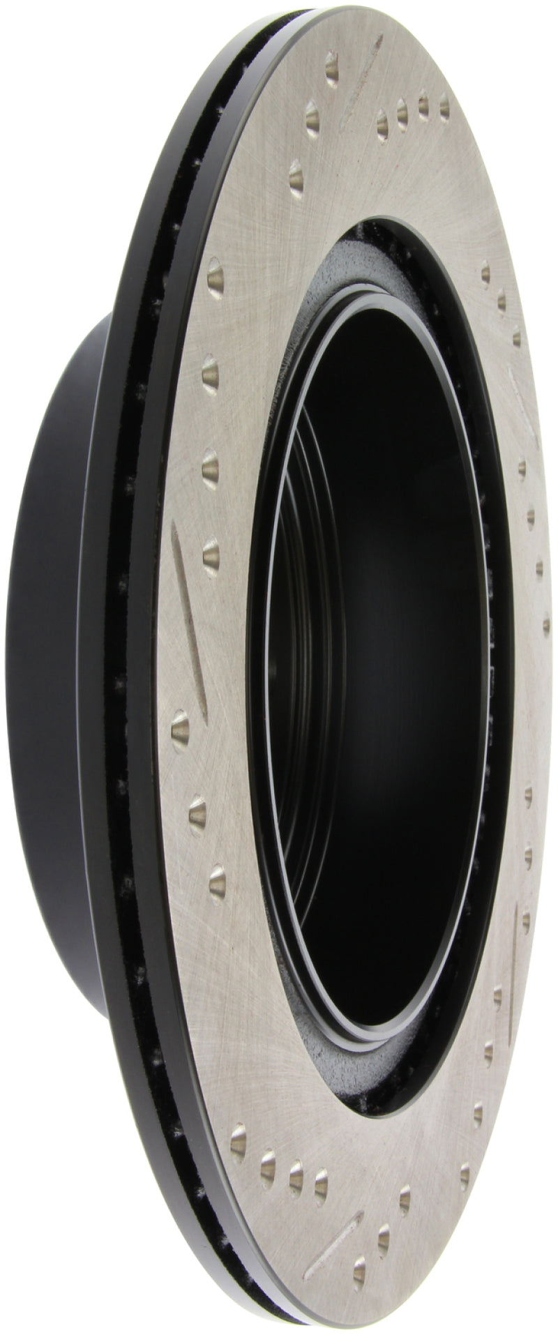 Rotor trasero izquierdo ranurado y perforado SportStop StopTech 06-07 350Z / 05-07 G35 / 06-07 G35X