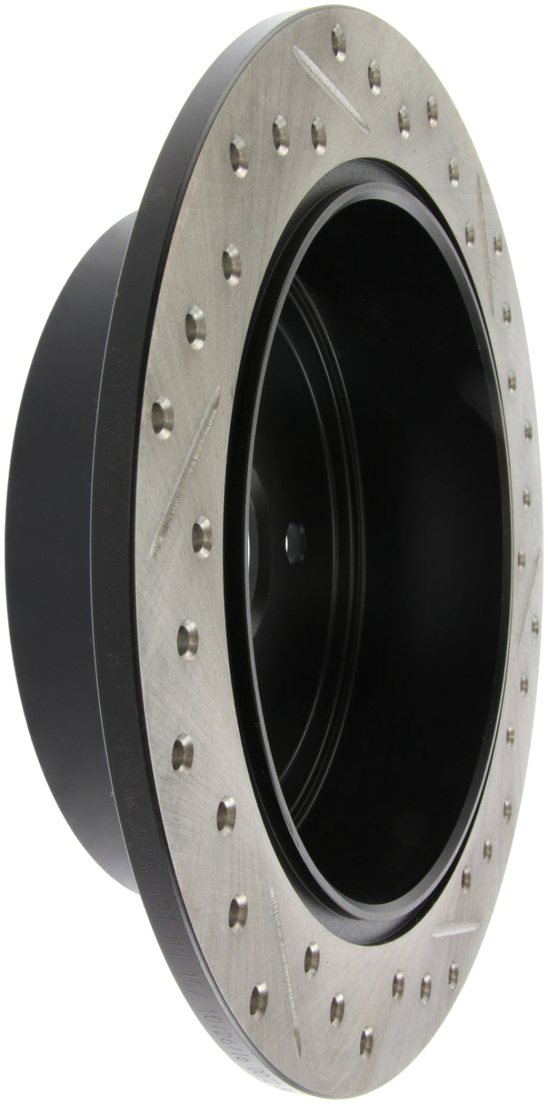Rotor trasero derecho ranurado y perforado StopTech 08-10 Impreza WRX (Exc STi)/08-10 Impreza Coupe/Sedan