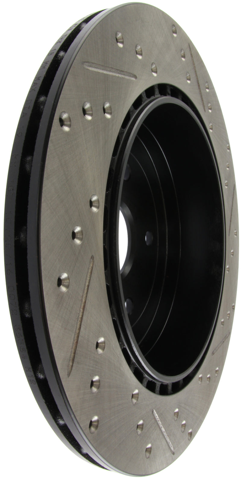 Rotor de freno deportivo ranurado y perforado StopTech 08+ Subaru STI (no compatible con modelos 05-07)