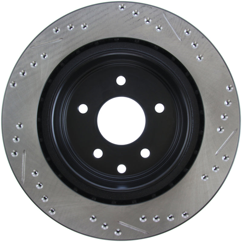 Rotor trasero derecho ranurado y perforado StopTech 06-07 350Z / 05-07 G35 / 06-07 G35X SportStop