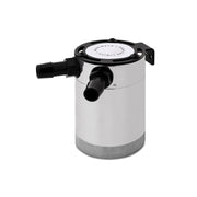 Mishimoto Compact Baffled Oil Catch Can - 2 - Port - Polished - BattleBorn SpeedShop