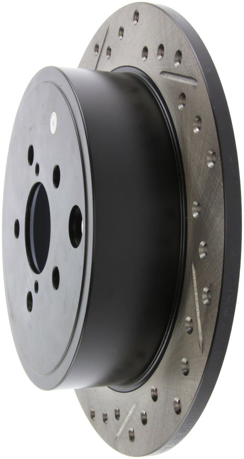 Rotor trasero derecho ranurado y perforado StopTech 08-10 Impreza WRX (Exc STi)/08-10 Impreza Coupe/Sedan