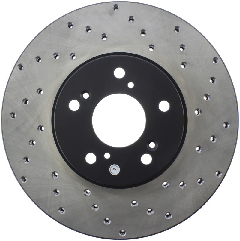 Rotor delantero izquierdo perforado en cruz StopTech 99-08 Acura TL (calibre STD) / 01-03 CL / 04-09 TSX