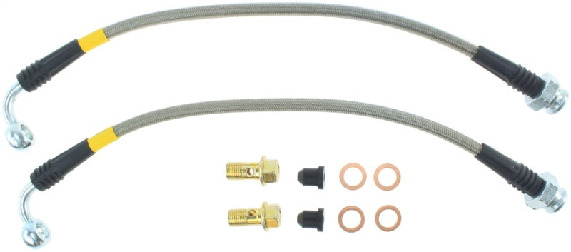 Latiguillos de freno traseros BBK de acero inoxidable StopTech 03-07 350Z/G35