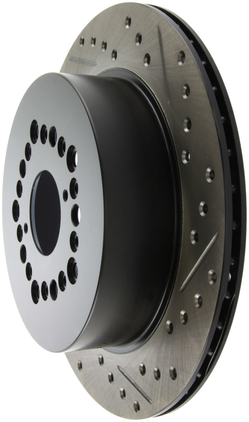 Rotor trasero izquierdo perforado y ranurado StopTech Power Slot para Lexus GS Series 93-97/LS400 95-00/SC400 92-00