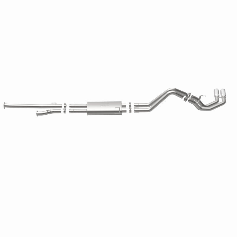 MagnaFlow 14 Toyota Tundra V8 4.6L/5.7L Acero inoxidable C/b Escape Doble paso del mismo lado. Neumático trasero