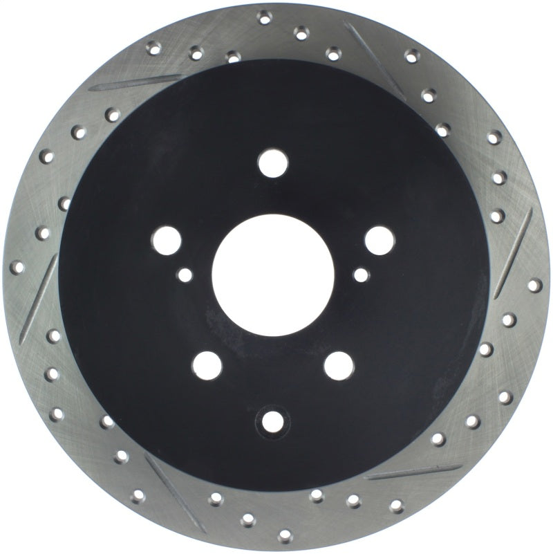 Rotor perforado y ranurado StopTech Sport - Trasero izquierdo