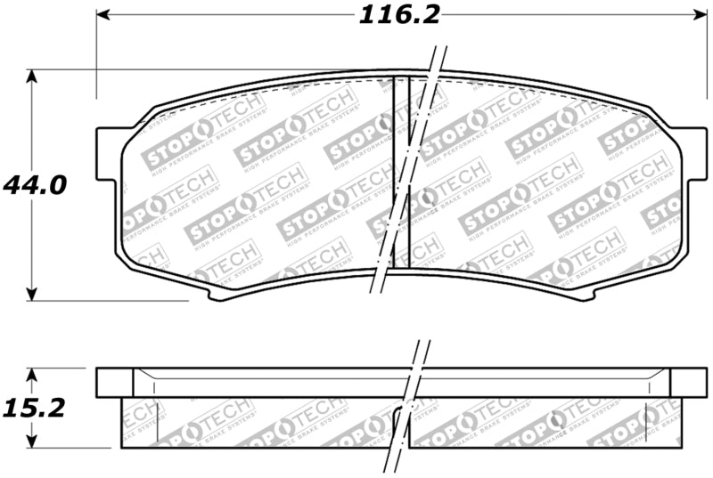 Pastillas de freno StopTech Street - Traseras