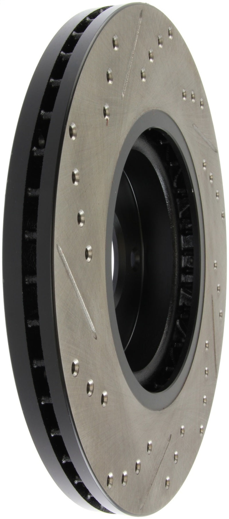 Rotor delantero izquierdo ranurado y perforado StopTech 06-07 350Z / 05-07 G35 exp Sport/ 06-07 G35X SportStop