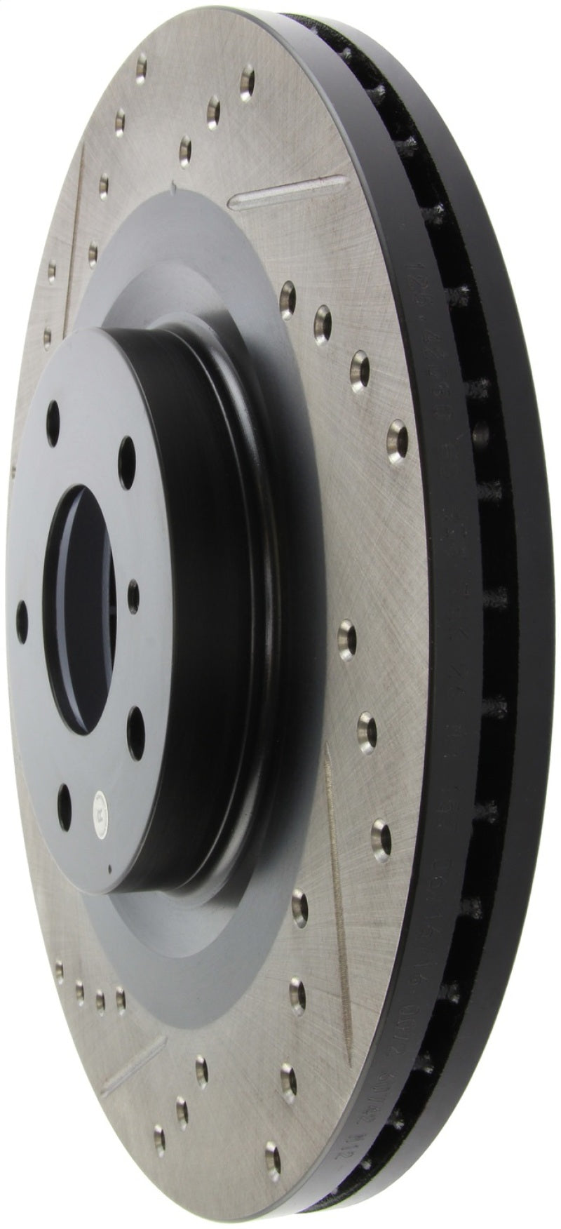 Rotor delantero derecho ranurado y perforado StopTech 06-07 350Z / 05-07 G35 exp Sport/ 06-07 G35X SportStop