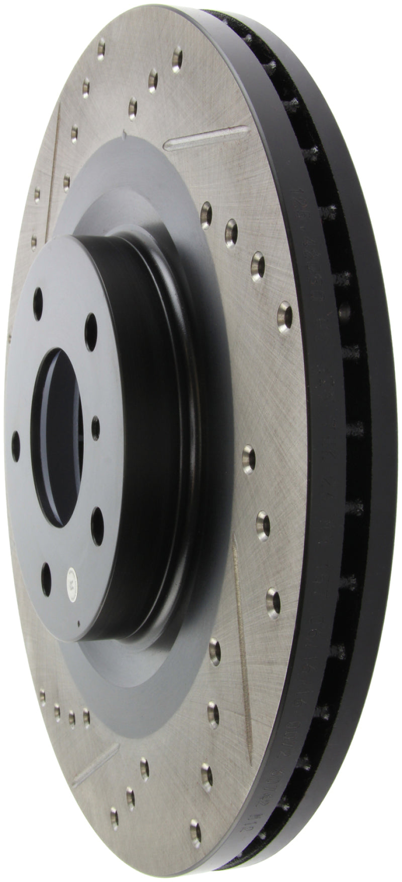Rotor delantero derecho ranurado y perforado StopTech 06-07 350Z / 05-07 G35 exp Sport/ 06-07 G35X SportStop