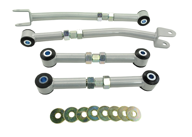 Brazo de control inferior trasero Whiteline 98-08 Subaru Legacy Liberty: ajuste de convergencia/comba