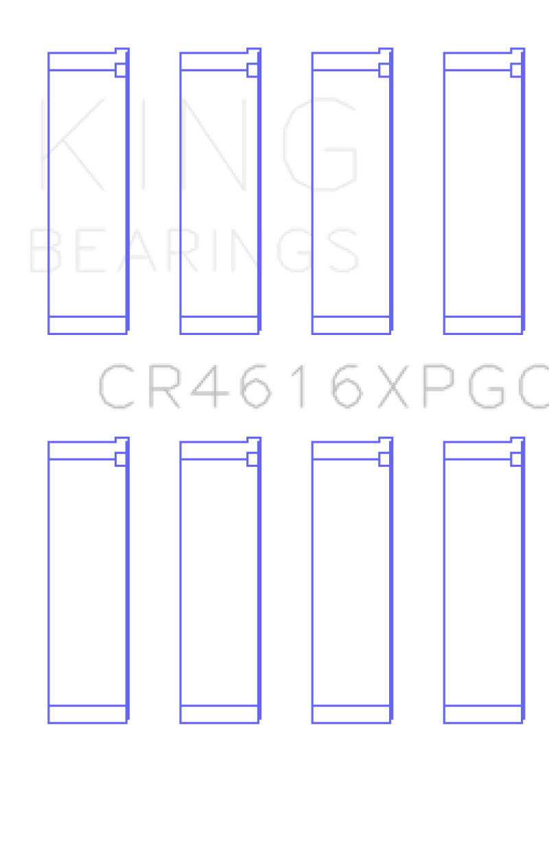 Juego de cojinetes de biela King Engine Bearings para Subaru FA20/Toyota 4U-GSE Tri-Metal (tamaño +0,25 mm)