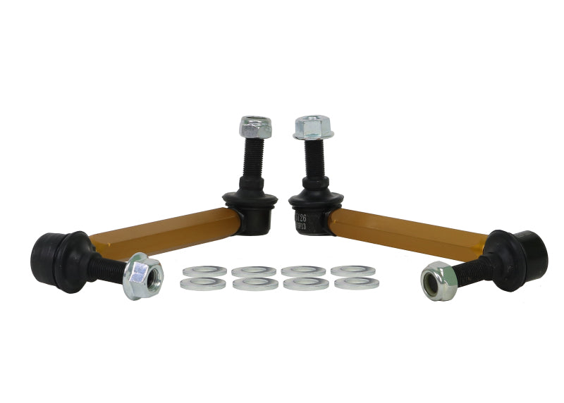 Kit de enlace de barra estabilizadora trasera Whiteline 11+ Ford Ranger PX 2WD/4WD: enlace de bola extra resistente ajustable