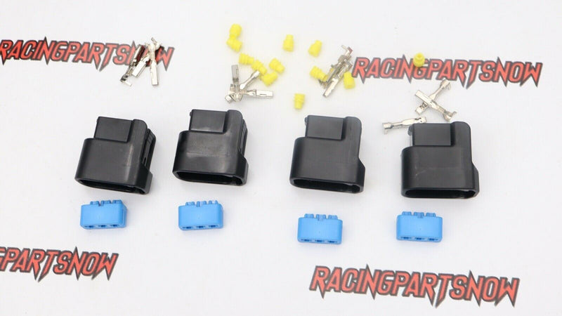 4x TRC K-Series K20 K24 3-Pin Ignition Coil Pack Connector Plug Housing COP KIT