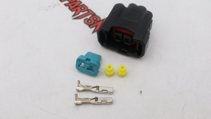 ( x4 ) 2-Pin Fuel Injector Connector Plug Clip Kit For Honda Acura