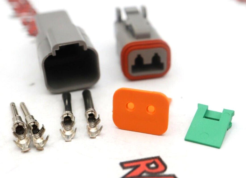 Conector eléctrico impermeable Deutsch DT04-2P DT06-2S de 2 pines