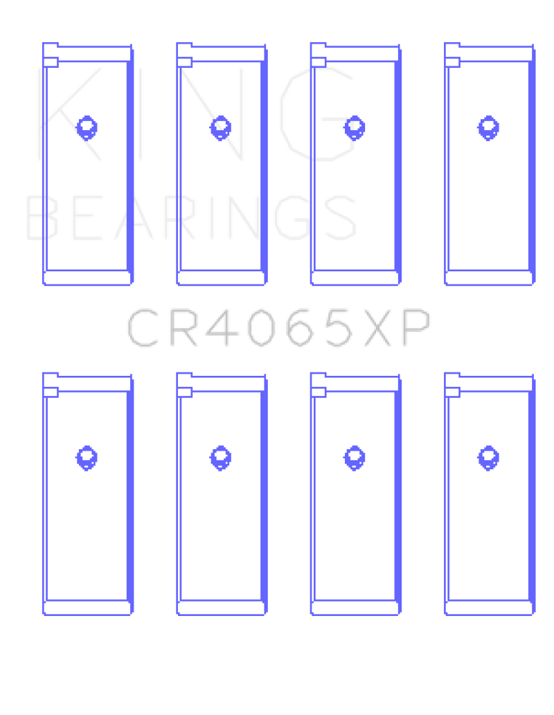 Juego de cojinetes de biela de alto rendimiento King Engine Bearings Nissan KA-24DE - Tamaño estándar
