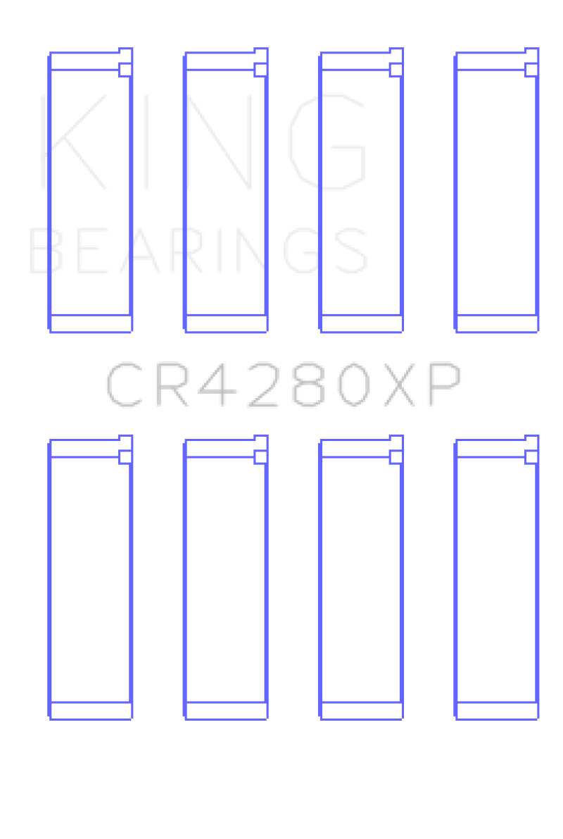 Juego de cojinetes de biela King Engine Bearings para Subaru WRX/STi EJ20/EJ22/EJ25 de 48 mm (tamaño STDX)