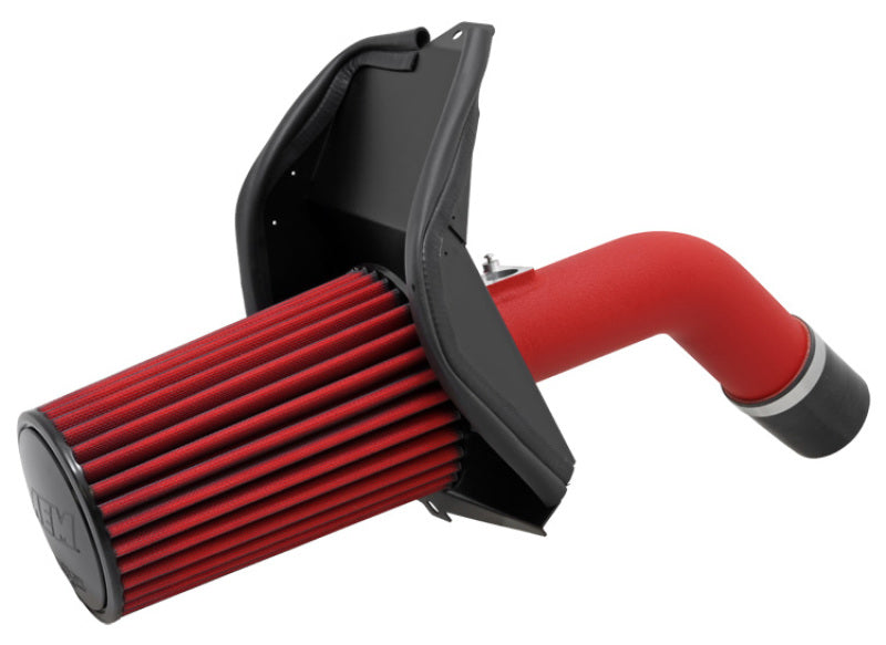 Toma de aire frío arrugada roja AEM WRX/STi 08-11