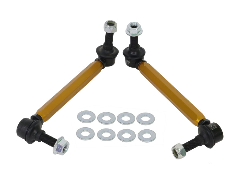 Kit de enlace de barra estabilizadora trasera Whiteline 11+ Ford Ranger PX 2WD/4WD: enlace de bola extra resistente ajustable