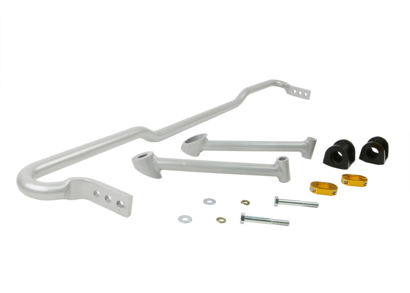 Barra estabilizadora trasera Whiteline 08+ Subaru WRX Hatch / 08-09 Subaru STi de 24 mm, XX, resistente, ajustable en hoja