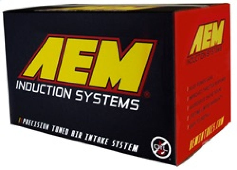 Toma de aire frío arrugada roja AEM WRX/STi 08-11